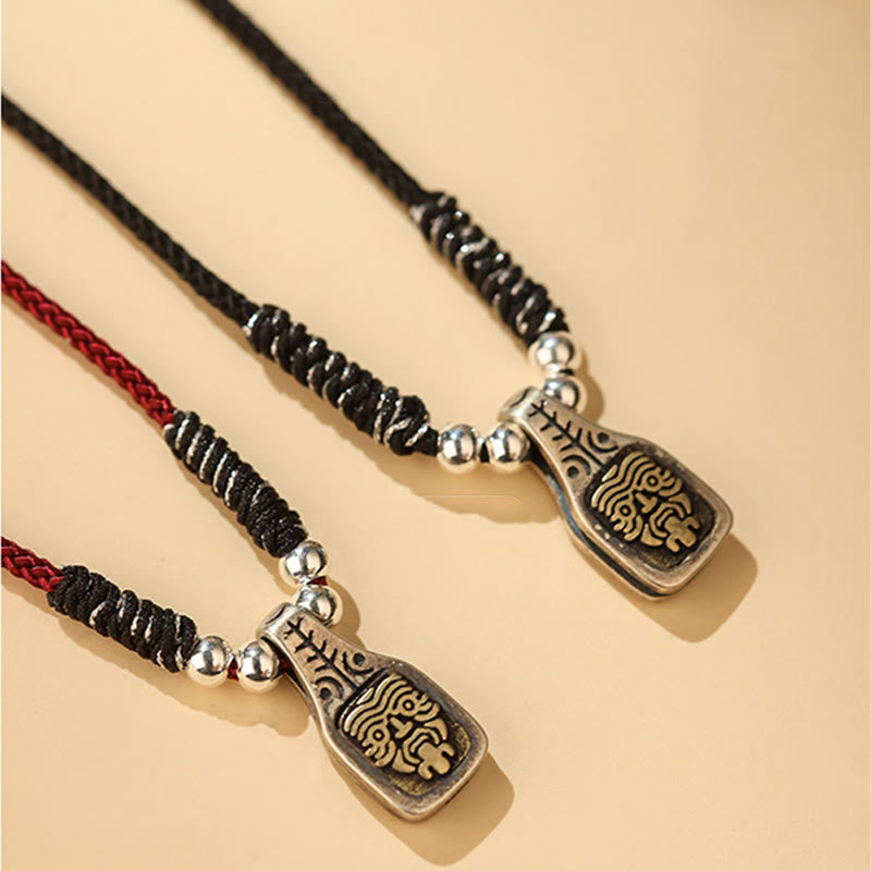 Collier spirituel en argent sterling Zakiram Déesse de la richesse