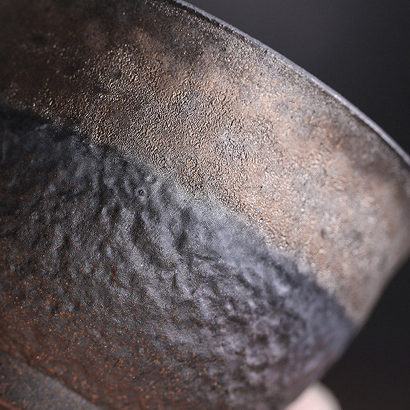 Tasse à thé en céramique rayée 80 ml | Bol Zen Decor