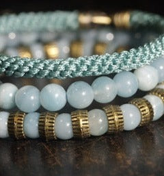 Bracelets en cuivre et pierre de soleil pour la chance et l'abondance