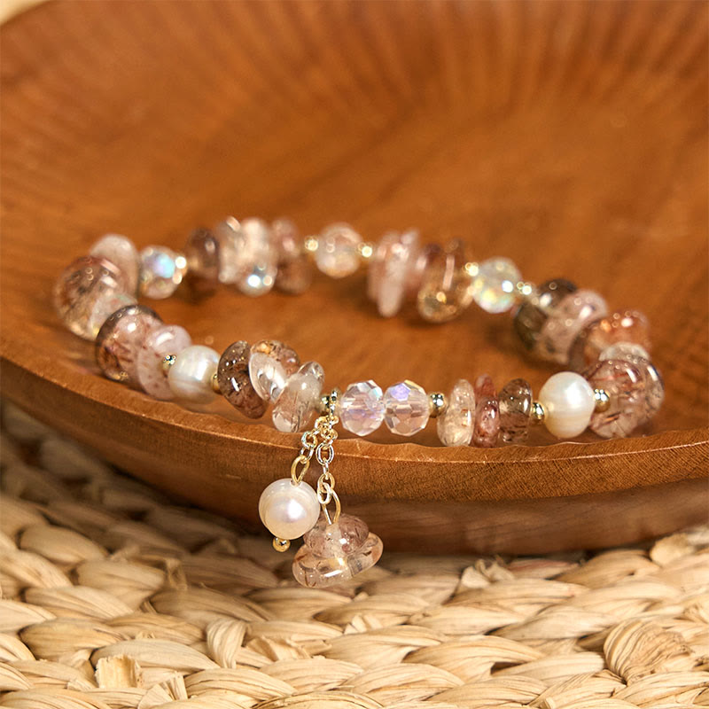 Bracelet de guérison spirituelle Super Seven Crystal pour femme 13-16 cm