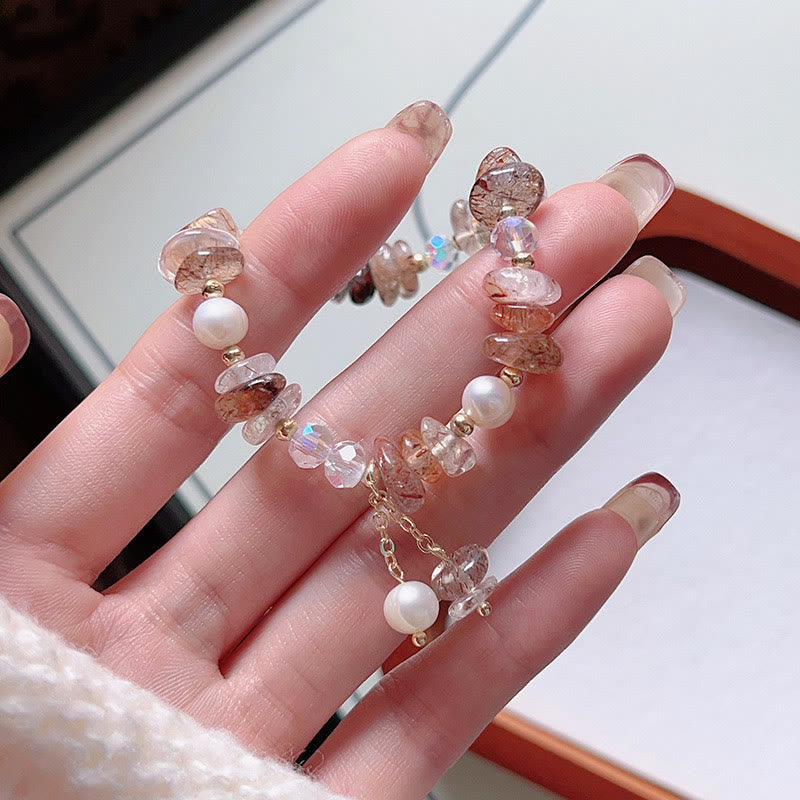 Bracelet de guérison spirituelle Super Seven Crystal pour femme 13-16 cm