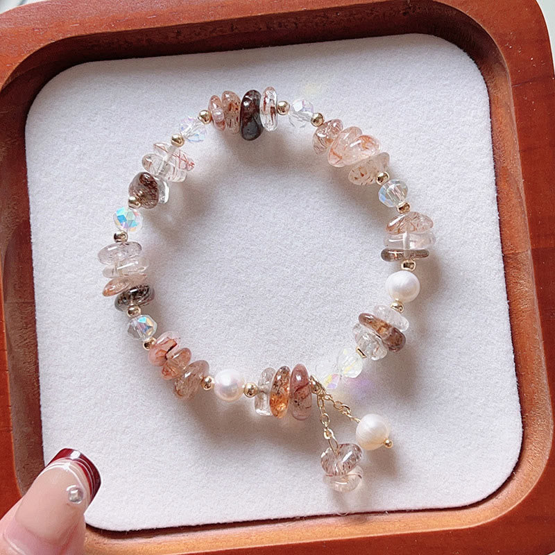Bracelet de guérison spirituelle Super Seven Crystal pour femme 13-16 cm