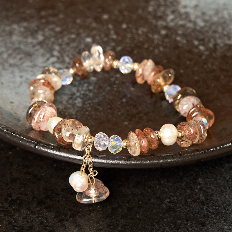 Bracelet de guérison spirituelle Super Seven Crystal pour femme 13-16 cm