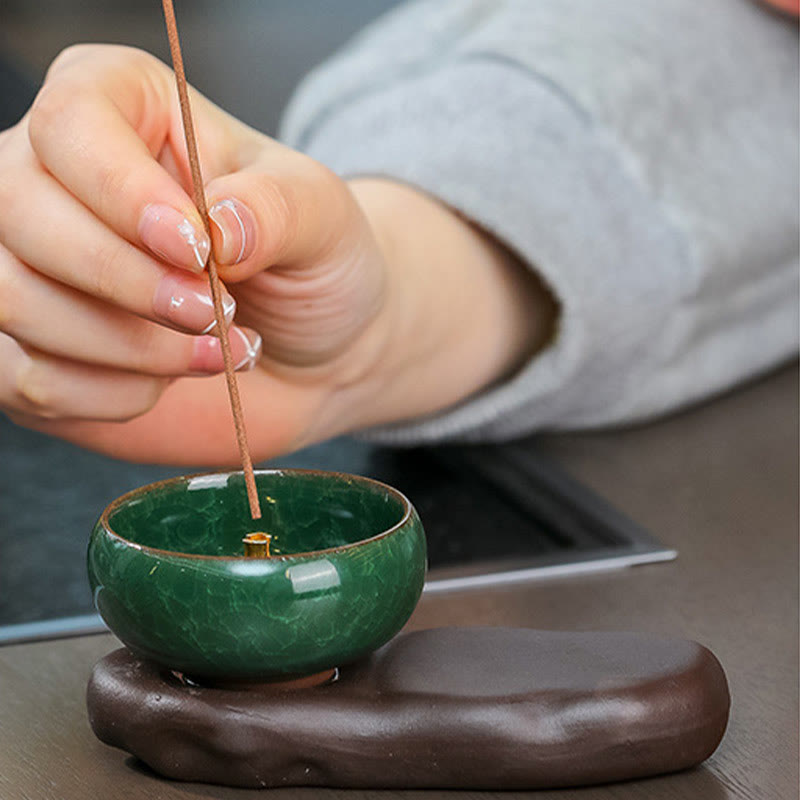 Brûleur d'encens en céramique pour la méditation de la dynastie Tang