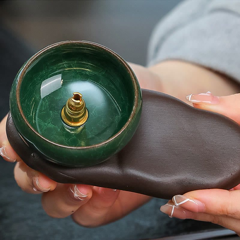 Brûleur d'encens en céramique pour la méditation de la dynastie Tang