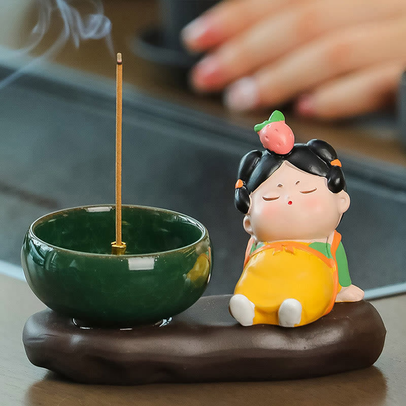 Brûleur d'encens en céramique pour la méditation de la dynastie Tang