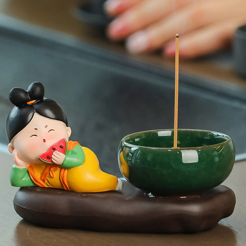 Brûleur d'encens en céramique pour la méditation de la dynastie Tang