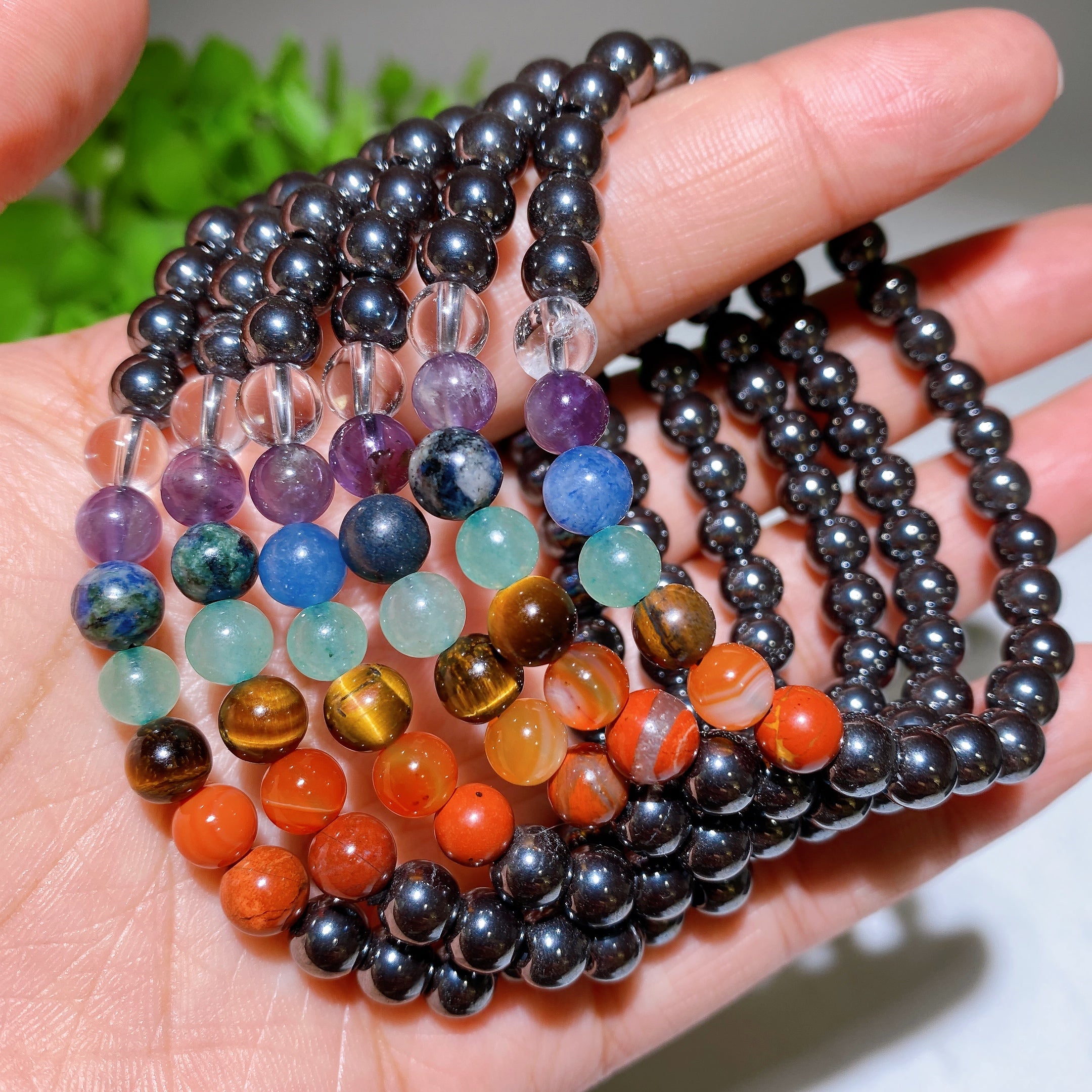 Tanzanite Jadeite Sugilite Snowflake Agate Spiritual Bracelet 6-20mm