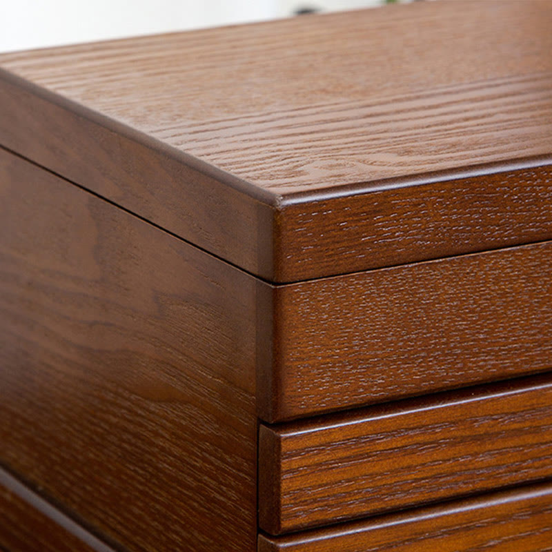 Coffret à bijoux en bois à trois niveaux pour un rangement zen