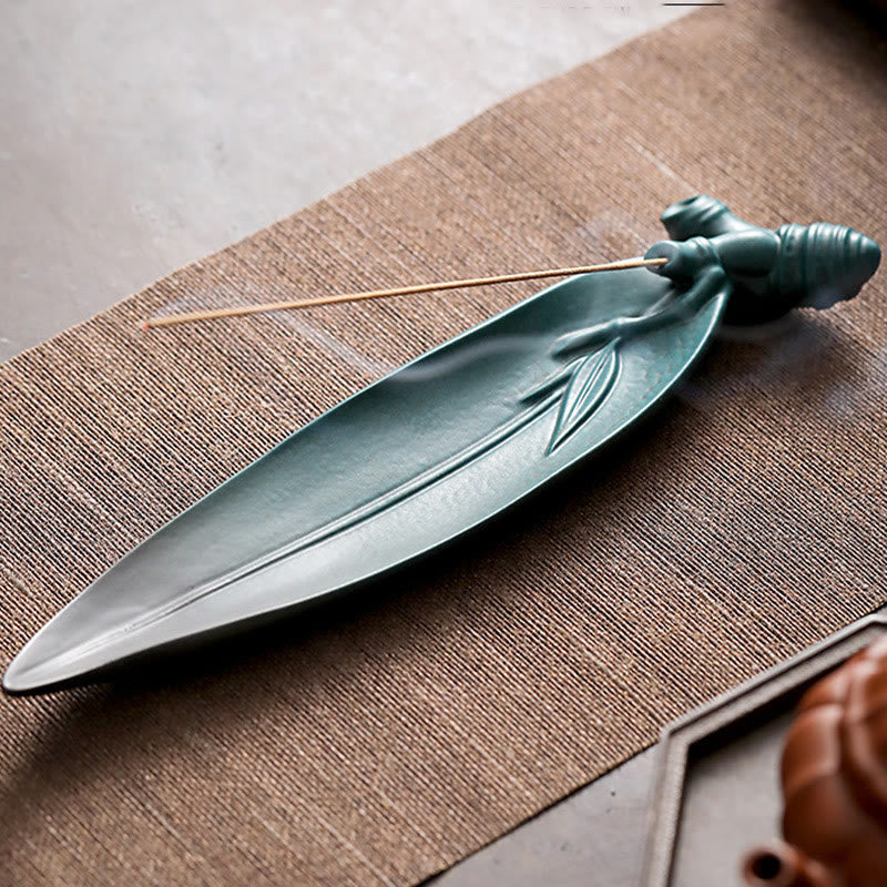 Brûleur d'encens en céramique à trois pierres pour fournitures de méditation