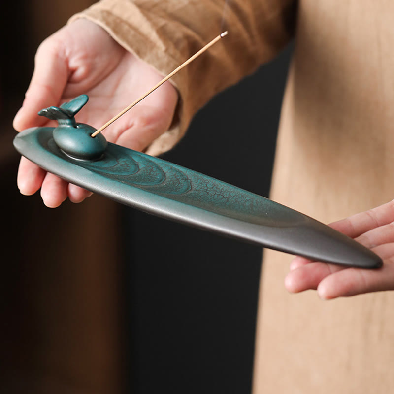 Brûleur d'encens en céramique à trois pierres pour fournitures de méditation