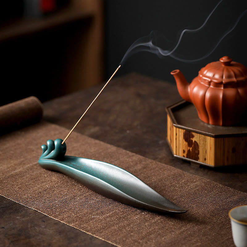 Brûleur d'encens en céramique à trois pierres pour fournitures de méditation