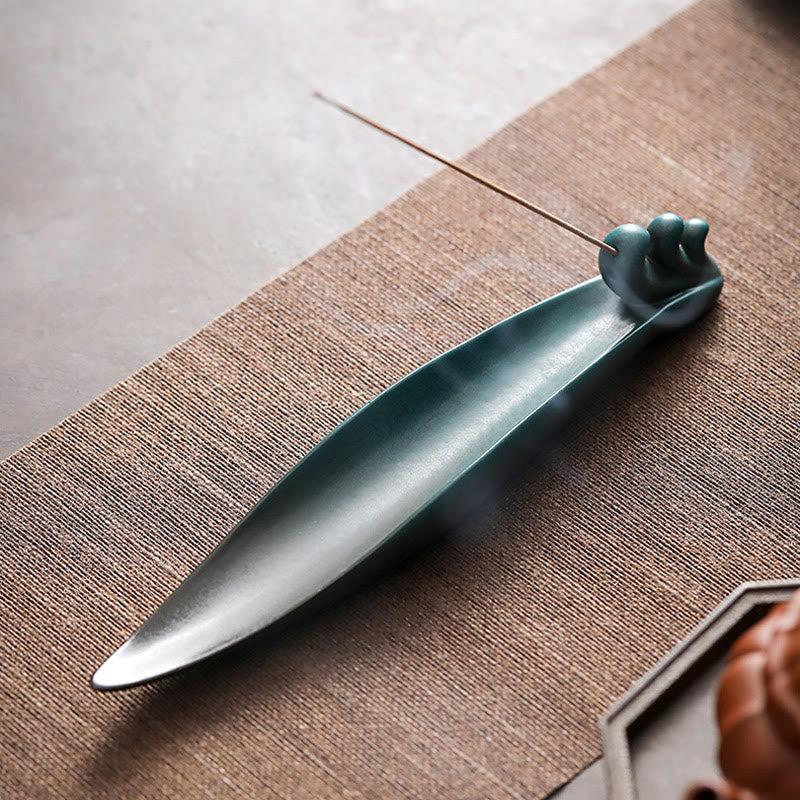 Brûleur d'encens en céramique à trois pierres pour fournitures de méditation