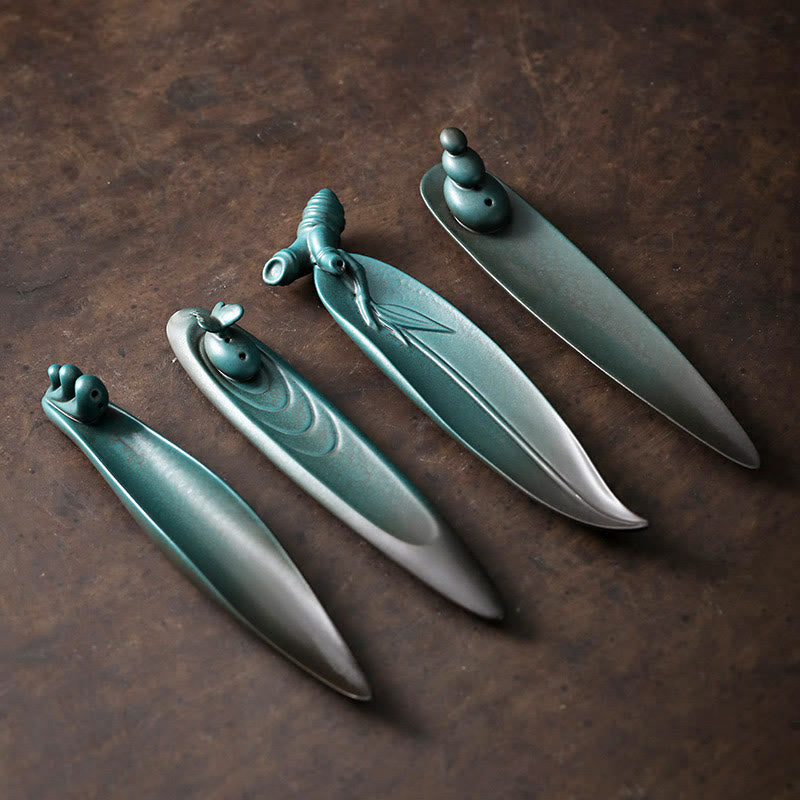 Brûleur d'encens en céramique à trois pierres pour fournitures de méditation