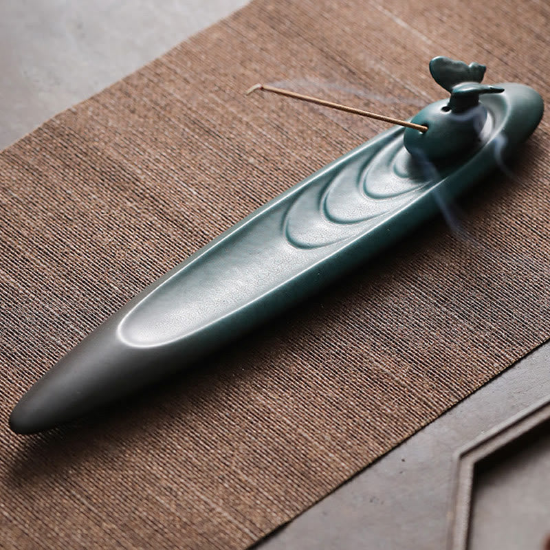 Brûleur d'encens en céramique à trois pierres pour fournitures de méditation