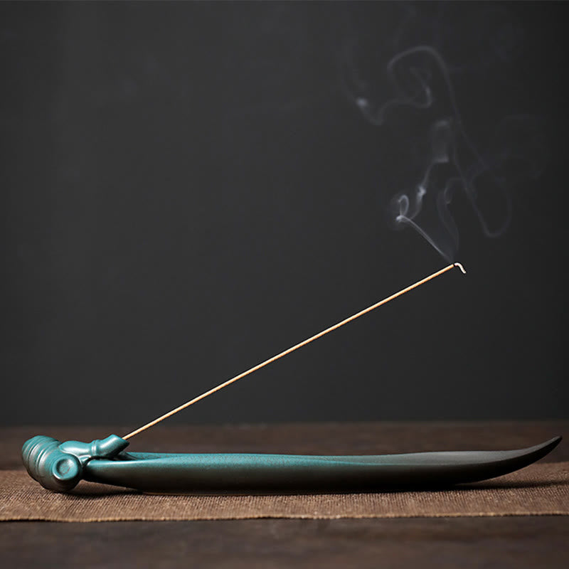 Brûleur d'encens en céramique à trois pierres pour fournitures de méditation