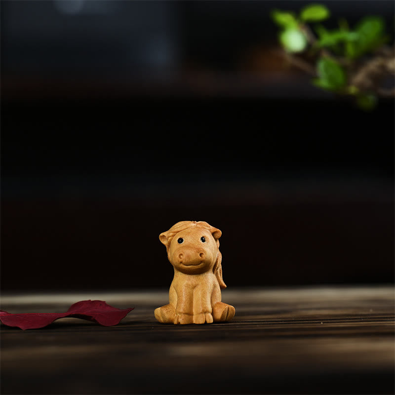 Mini décoration animalière du zodiaque chinois pour la prospérité