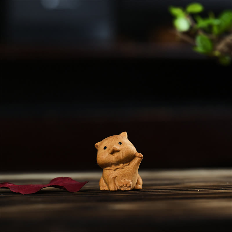 Mini décoration animalière du zodiaque chinois pour la prospérité
