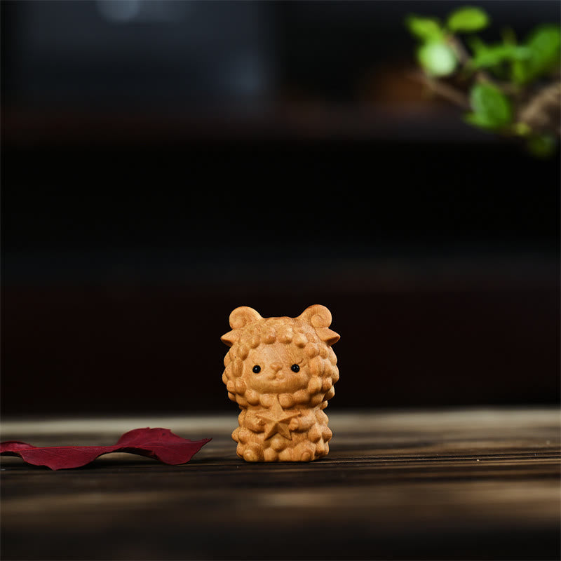 Mini décoration animalière du zodiaque chinois pour la prospérité