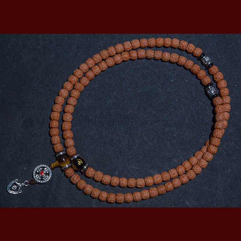 Bracelet Mala tibétain à 108 perles Bodhi Seed Zodiac Charm