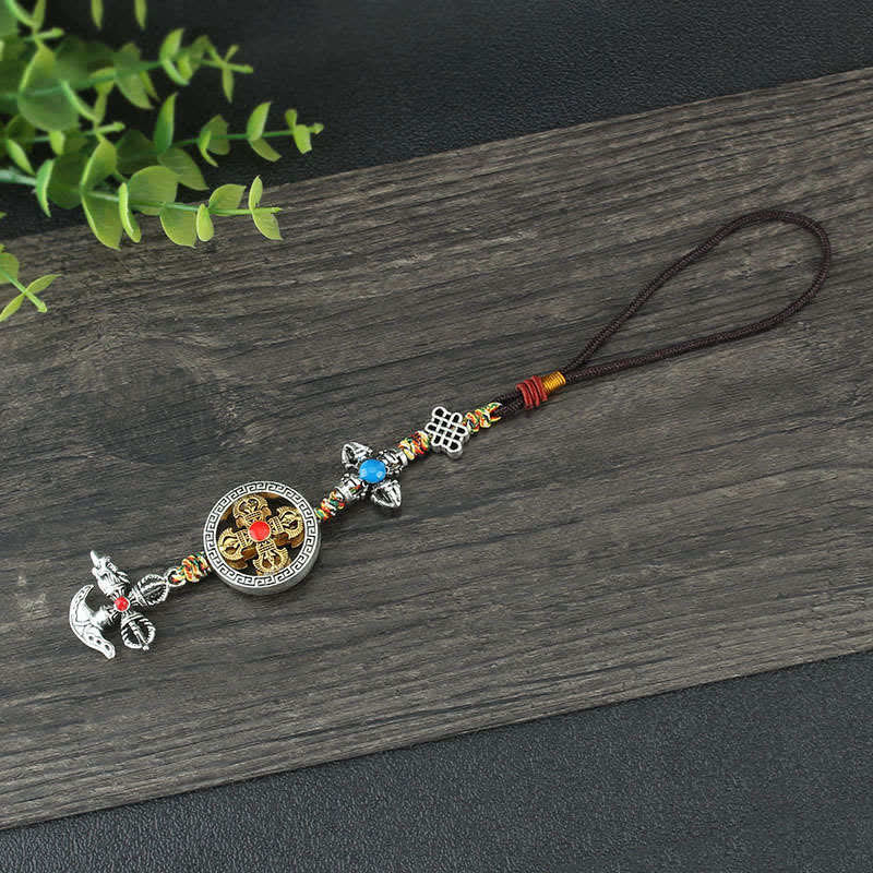 Décoration suspendue pour voiture avec pouvoir spirituel Vajra du Tibet