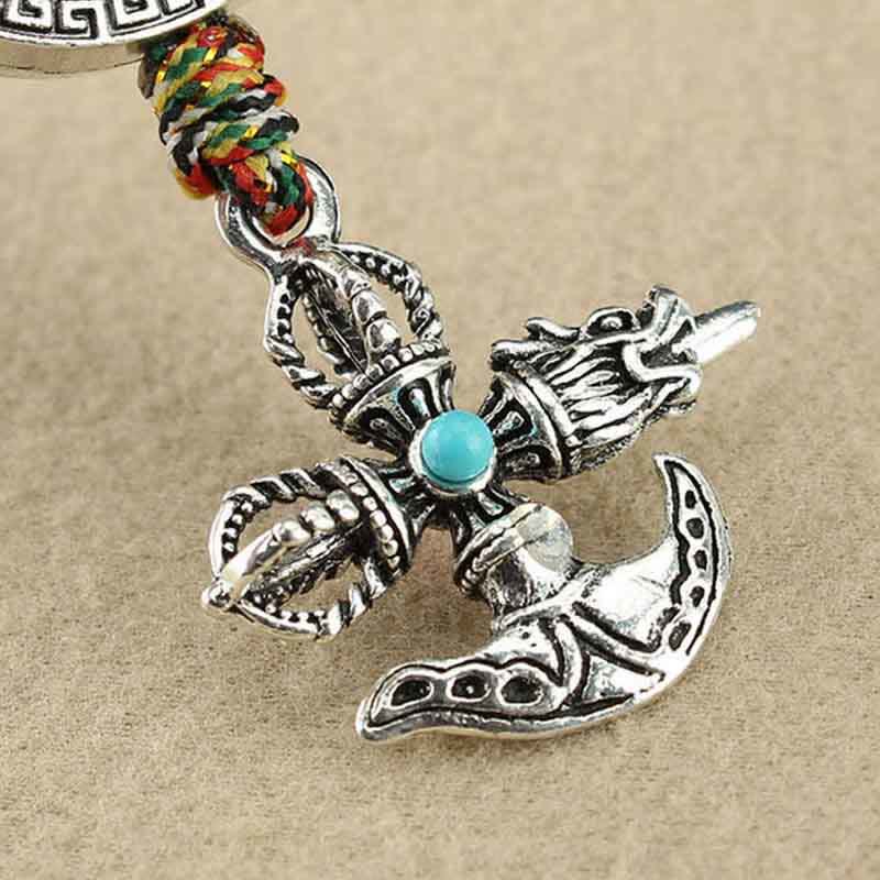 Décoration suspendue pour voiture avec pouvoir spirituel Vajra du Tibet