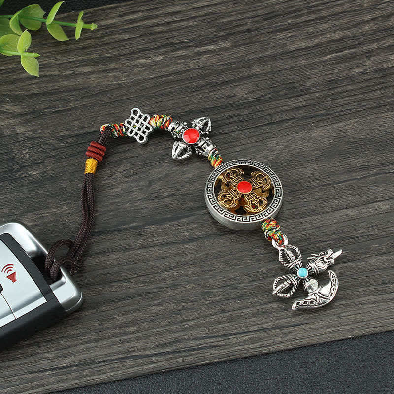 Décoration suspendue pour voiture avec pouvoir spirituel Vajra du Tibet