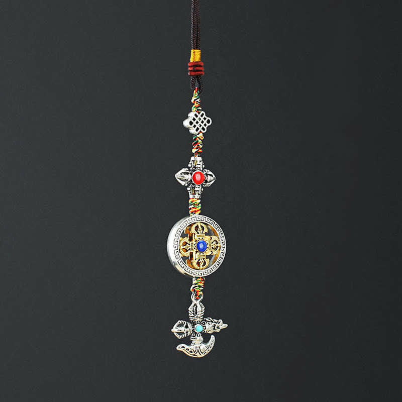 Décoration suspendue pour voiture avec pouvoir spirituel Vajra du Tibet