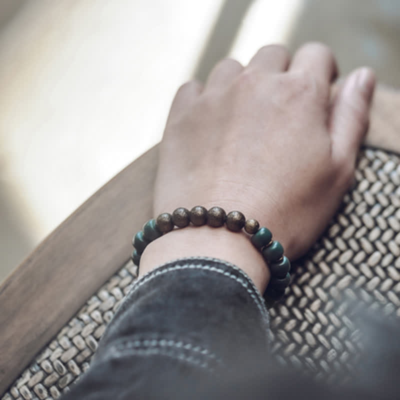 Bracelet tibétain Bodhi Seed Success 6x8mm Cuivre Unisexe