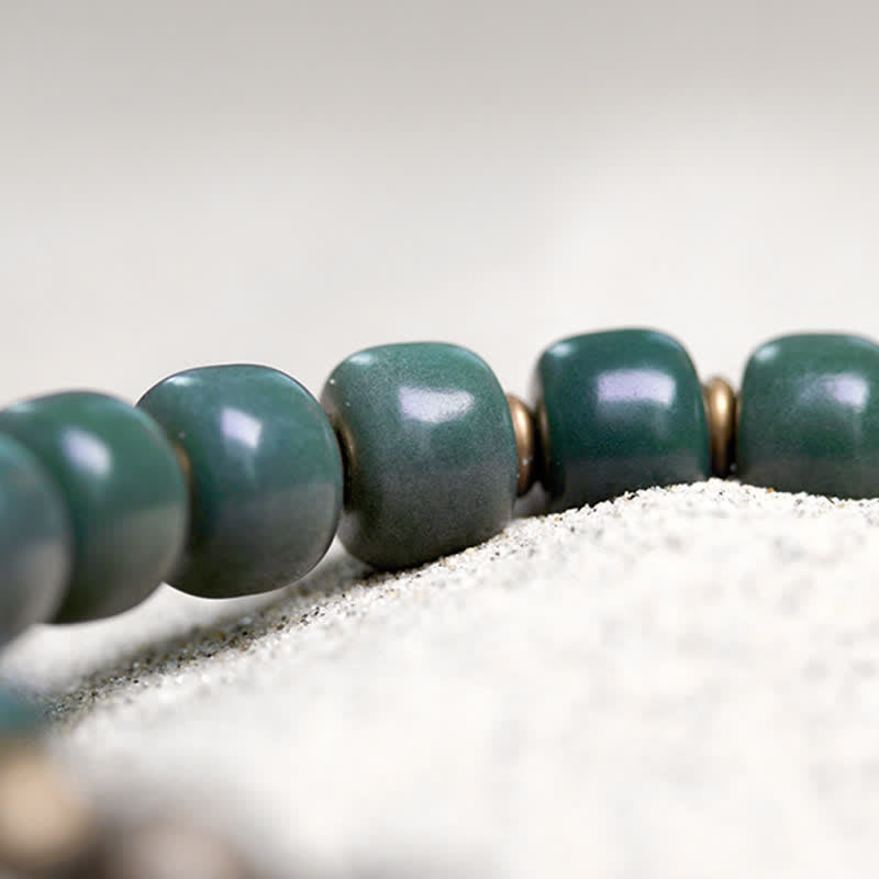 Bracelet tibétain Bodhi Seed Success 6x8mm Cuivre Unisexe