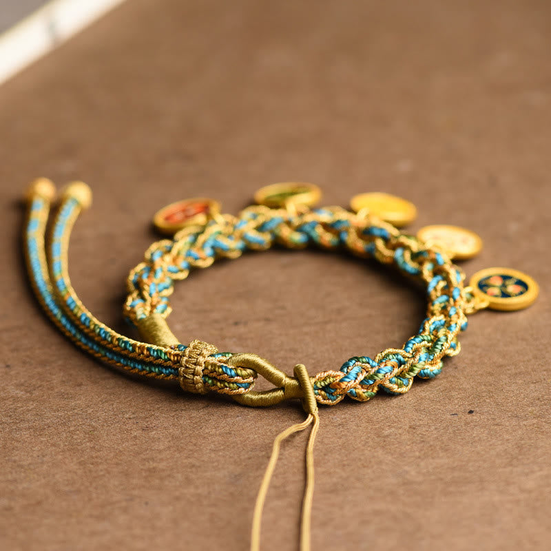 Bracelet spirituel tibétain des cinq dieux de la richesse