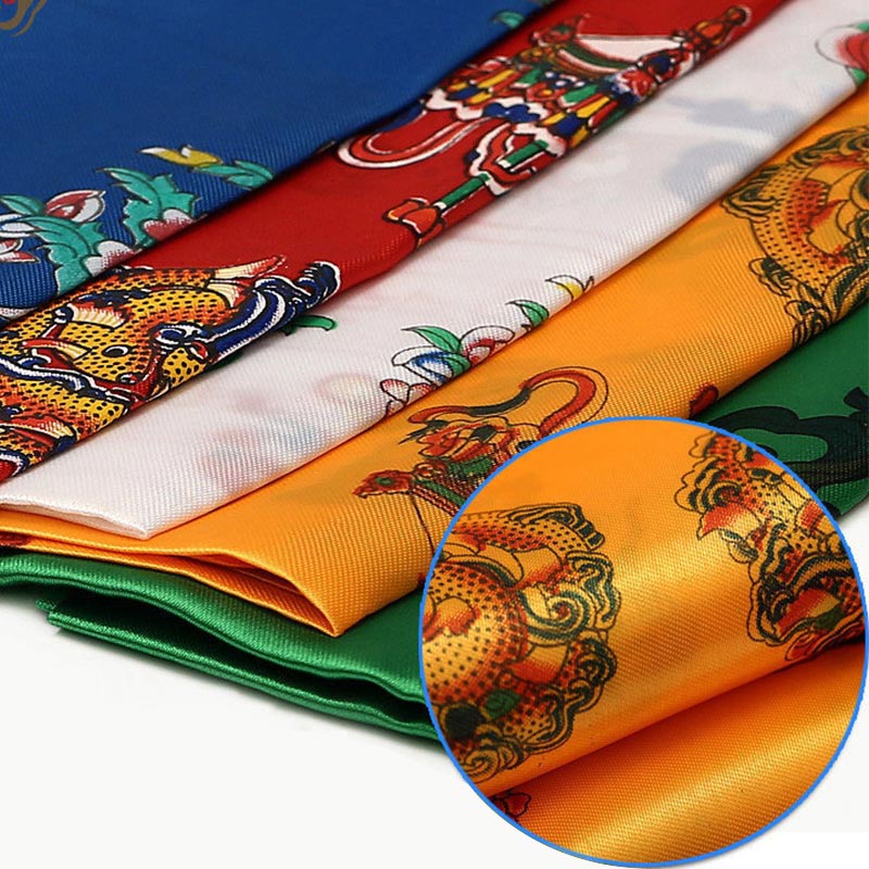 Écharpe tibétaine porte-bonheur Khata 240 cm Décor zen