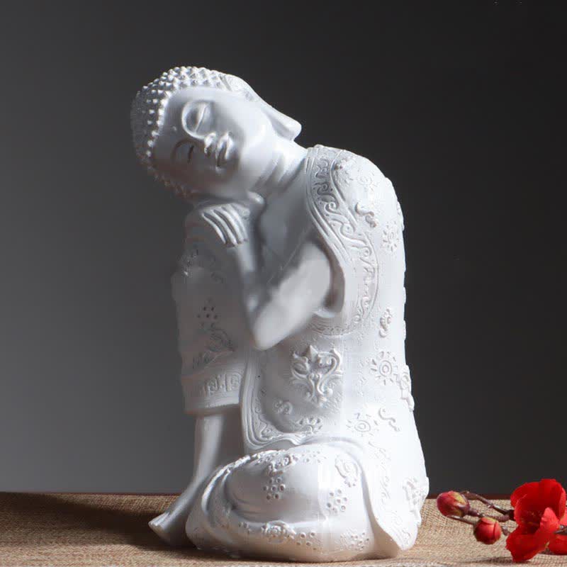 Statue de Bouddha tibétain en méditation en résine