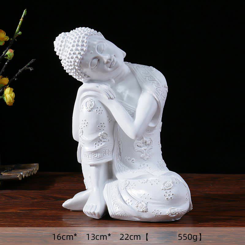 Statue de Bouddha tibétain en méditation en résine