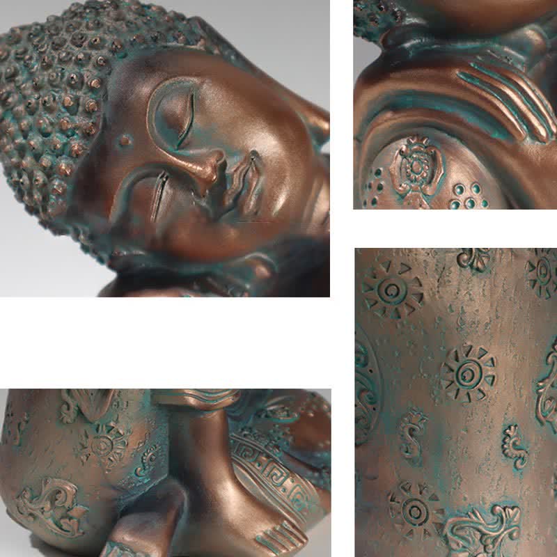 Statue de Bouddha tibétain en méditation en résine