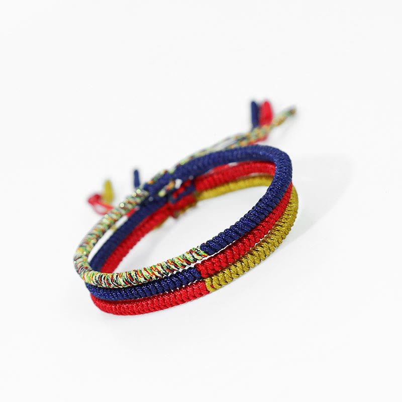 Bracelet tibétain en fil rouge avec protection contre les nœuds King Kong
