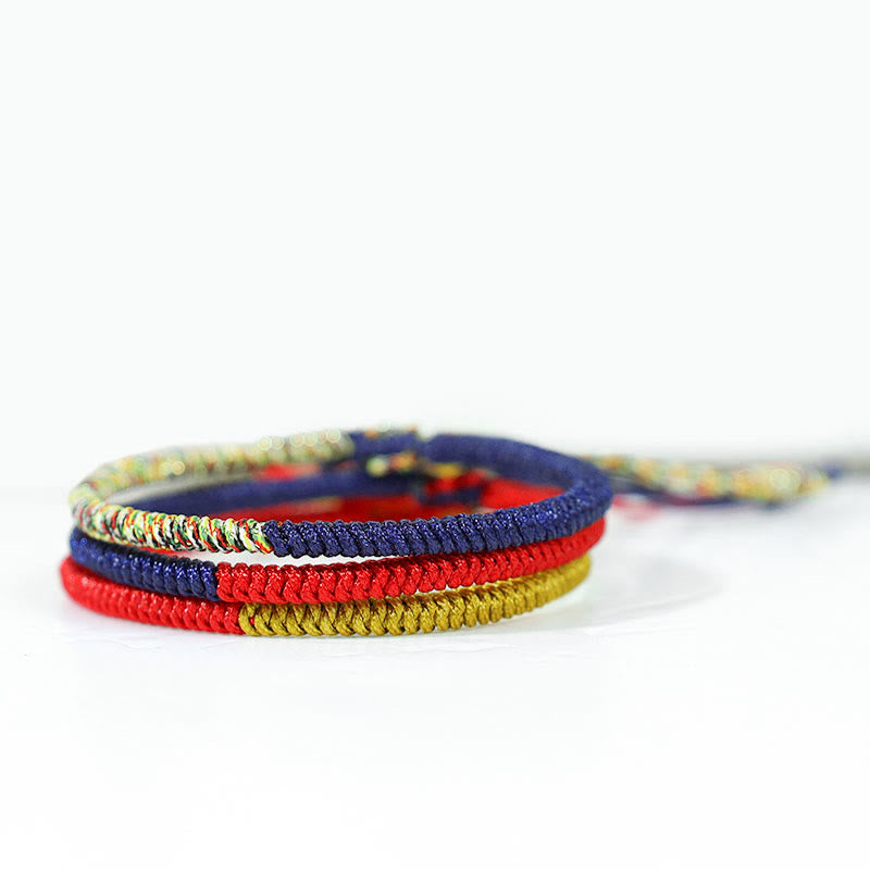 Bracelet tibétain en fil rouge avec protection contre les nœuds King Kong