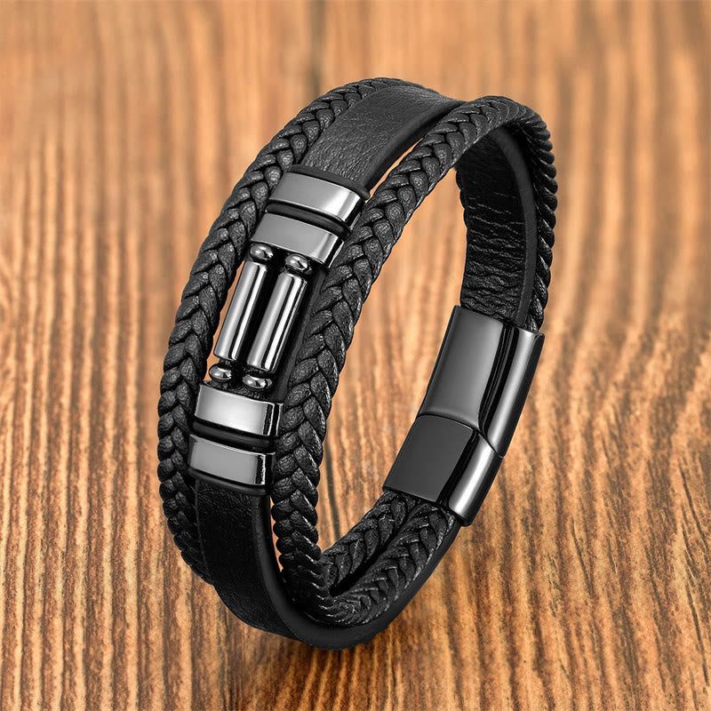 Bracelet de force multicouche en œil de tigre 16-18 cm
