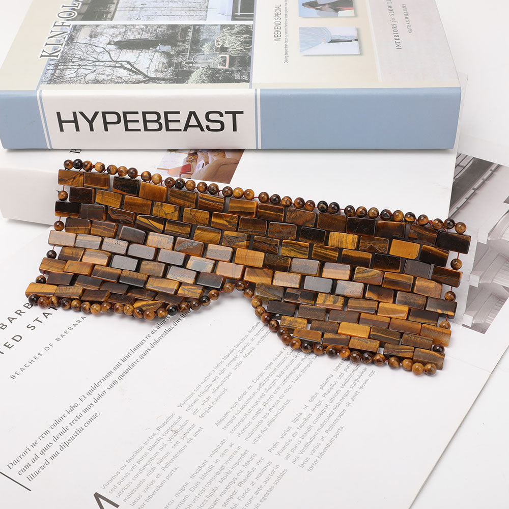 Bijou spirituel de protection en œil de tigre 23 cm