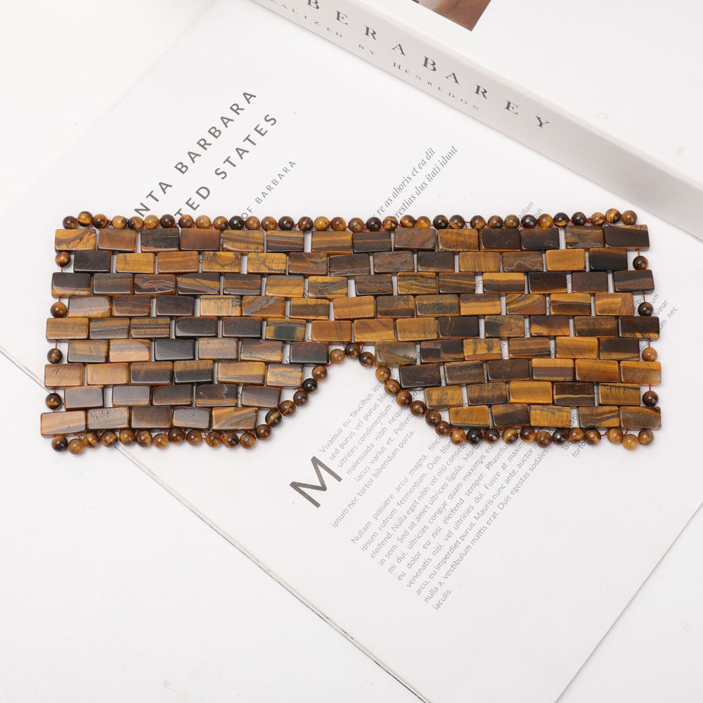 Bijou spirituel de protection en œil de tigre 23 cm