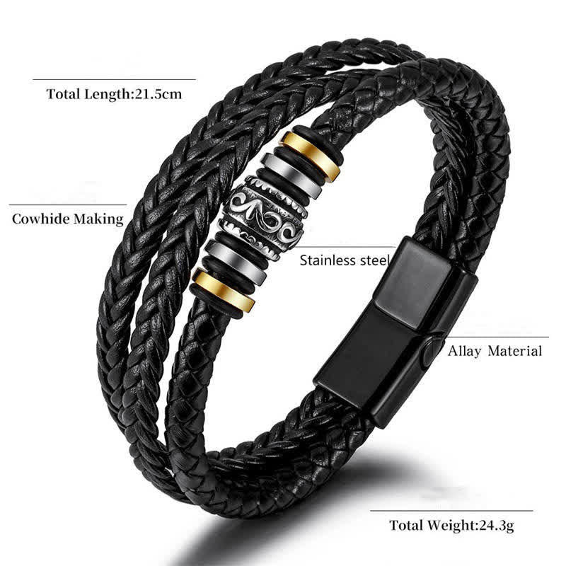 Bracelet d'équilibre spirituel en acier titane | Sons de guérison