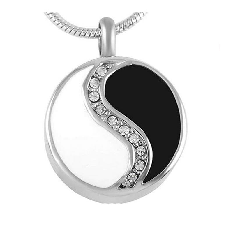 Collier Yin Yang en acier titane | Symbole d'harmonie et d'équilibre