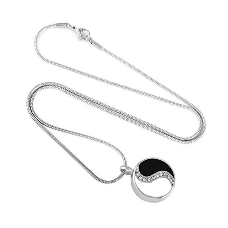 Collier Yin Yang en acier titane | Symbole d'harmonie et d'équilibre