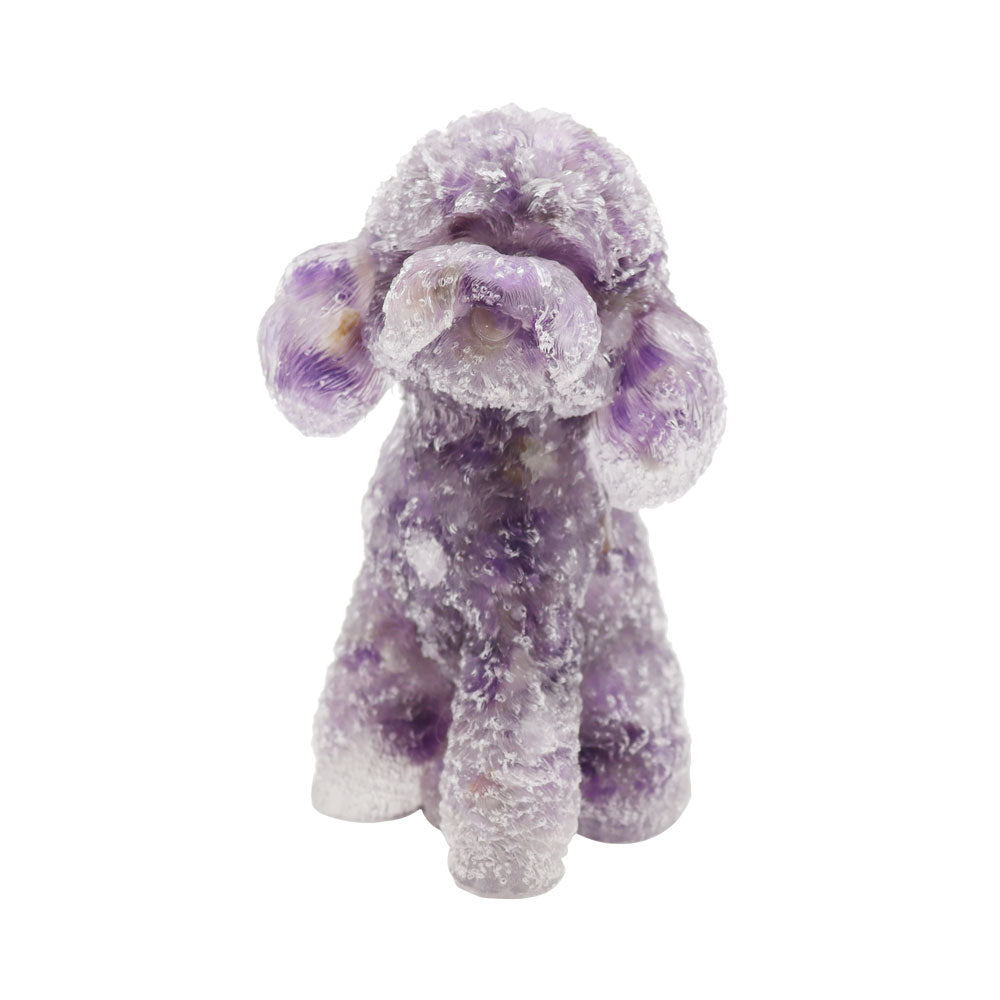Toy Poodle Resin Decoration 2.04in Spiritual Figurine