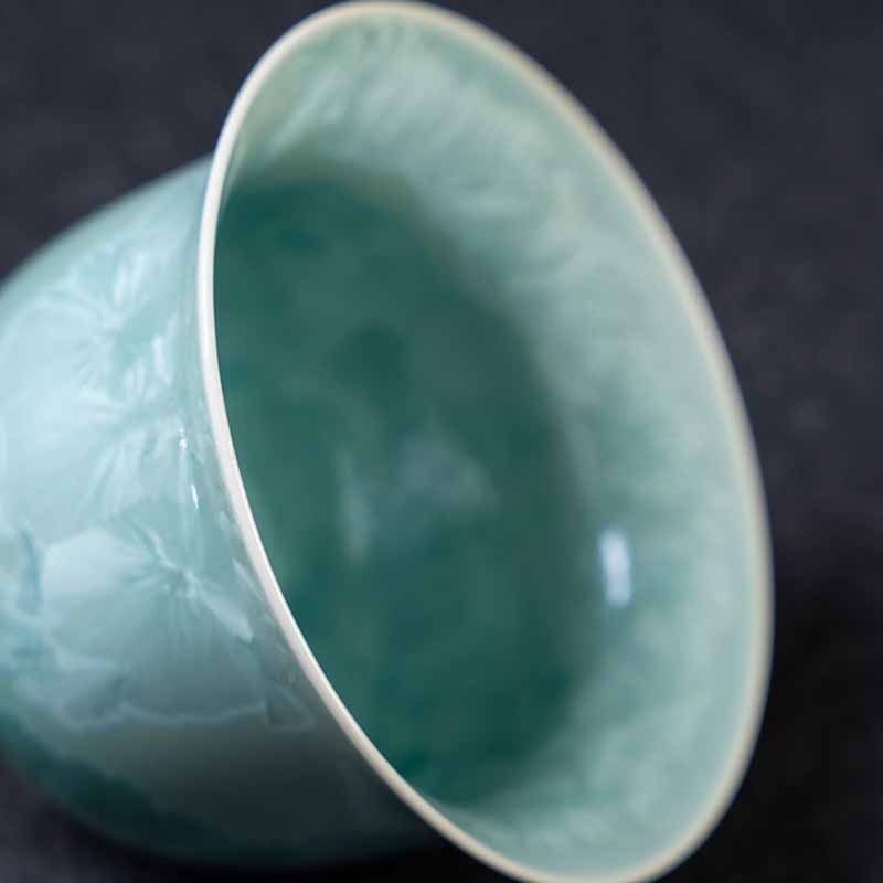 Tasse à thé traditionnelle en céramique Sancai Gaiwan 180 ml pour la méditation