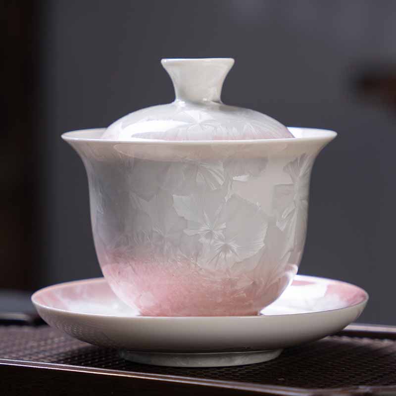Tasse à thé traditionnelle en céramique Sancai Gaiwan 180 ml pour la méditation