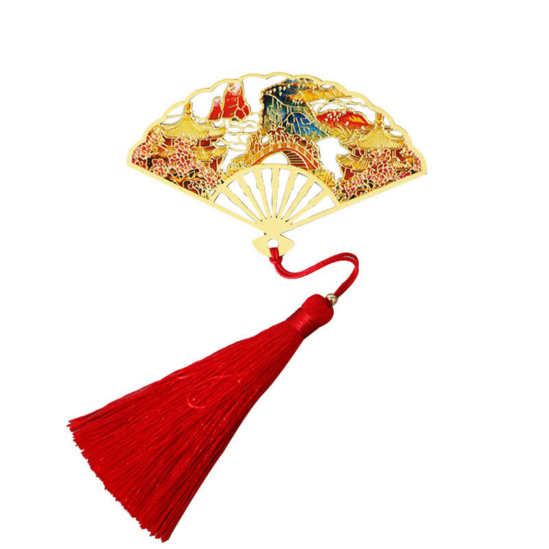 Marque-page traditionnel en laiton avec symbole du lotus | Nouveaux départs