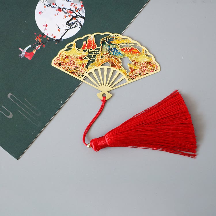 Marque-page traditionnel en laiton avec symbole du lotus | Nouveaux départs
