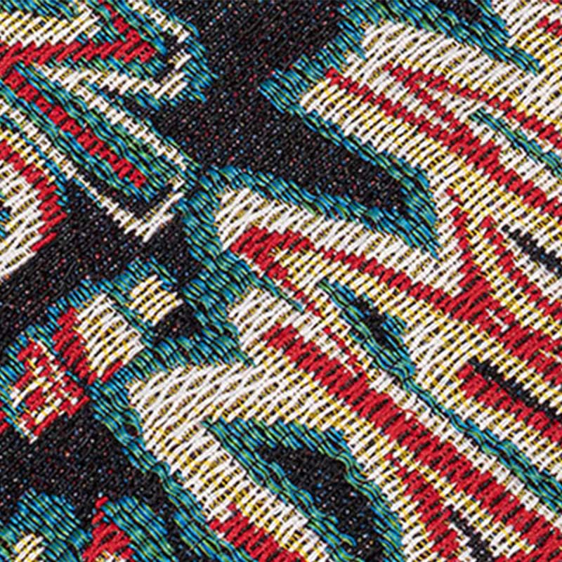 Sac bandoulière triangulaire en coton imprimé fleurs et papillons