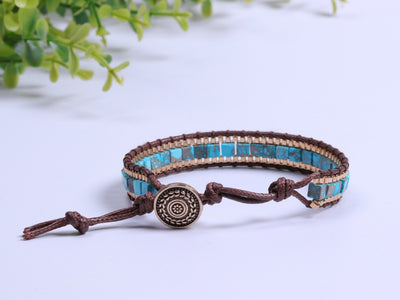Bracelet turquoise pour la force et la protection